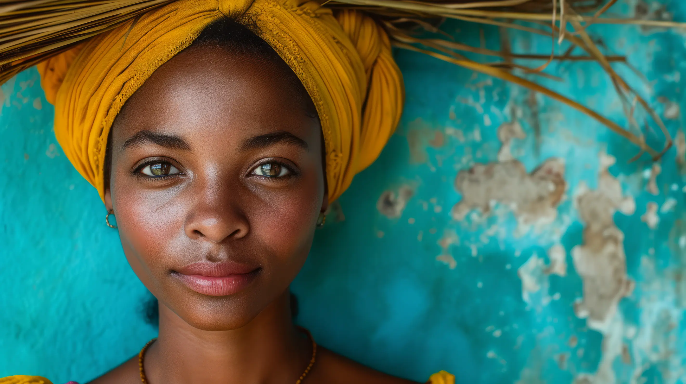 A Youthful gaze, vibrant hope