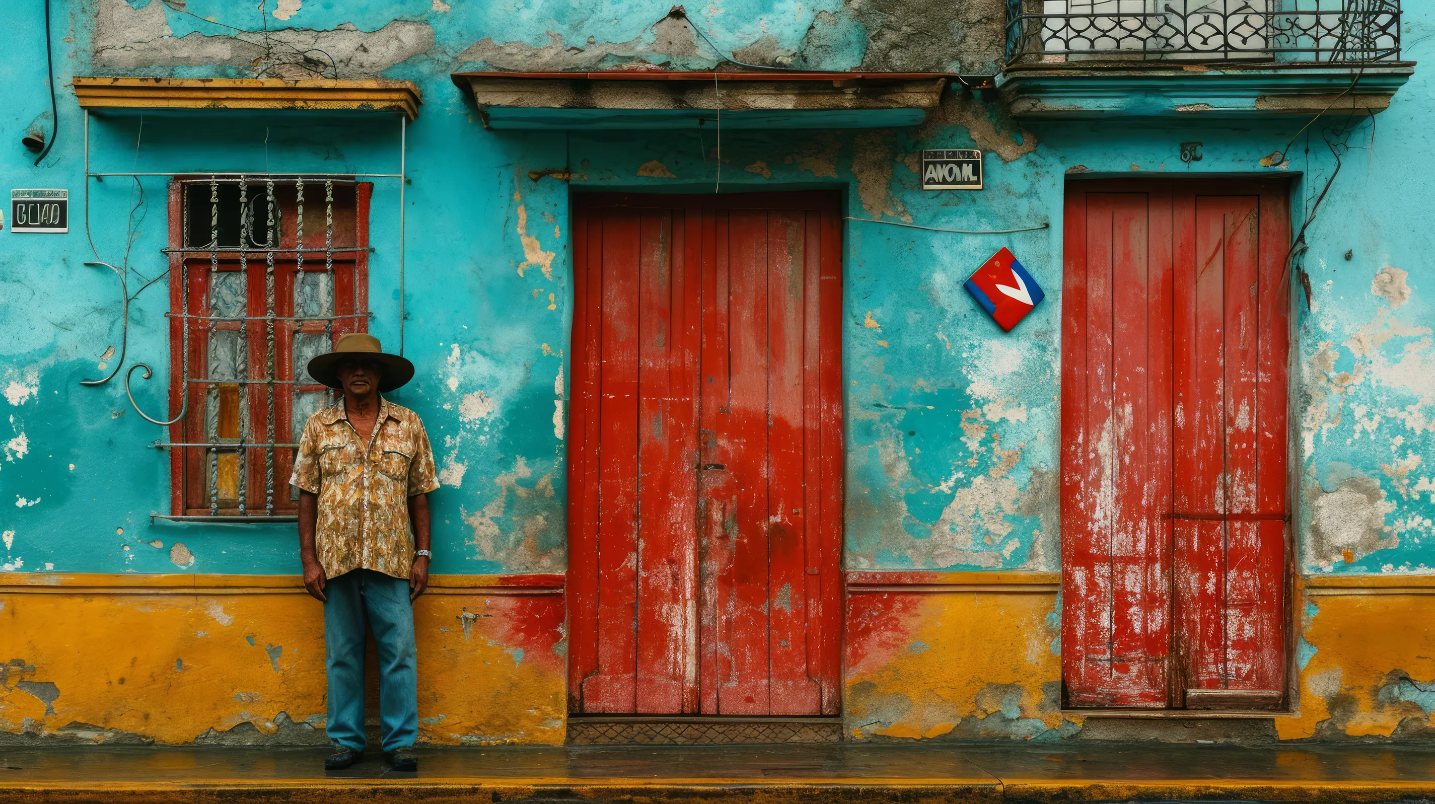 A Colourful solitude, urban brightness
