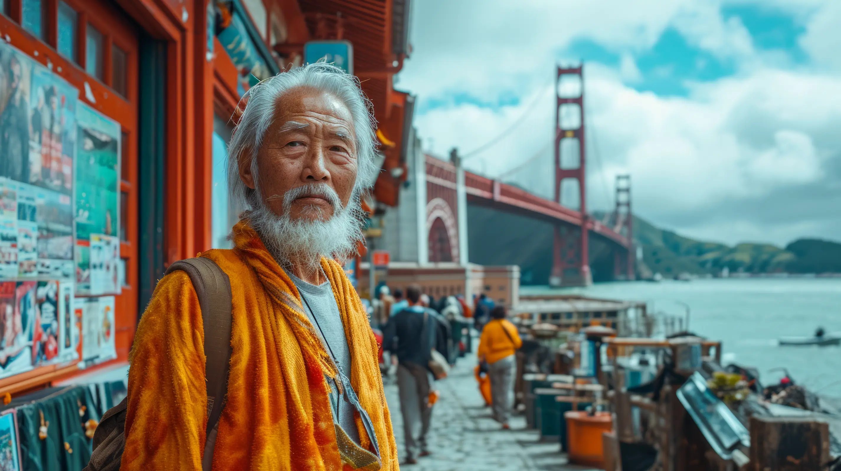 A Sage’s vibrant presence by the bay
