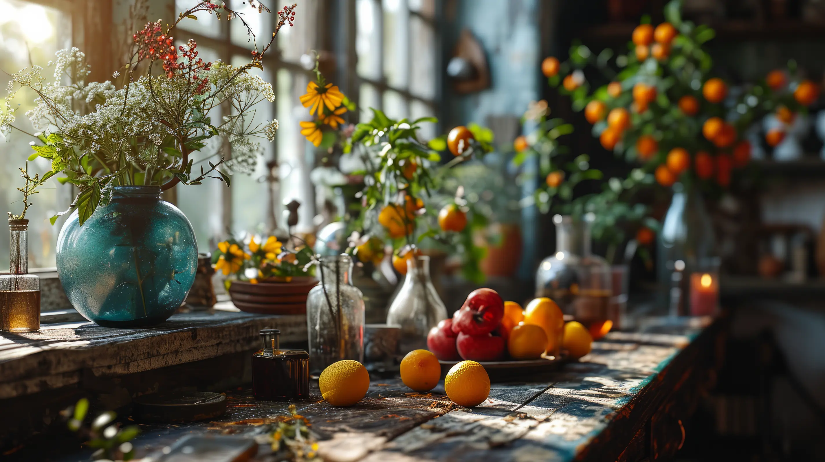 A Blossom amidst citrus