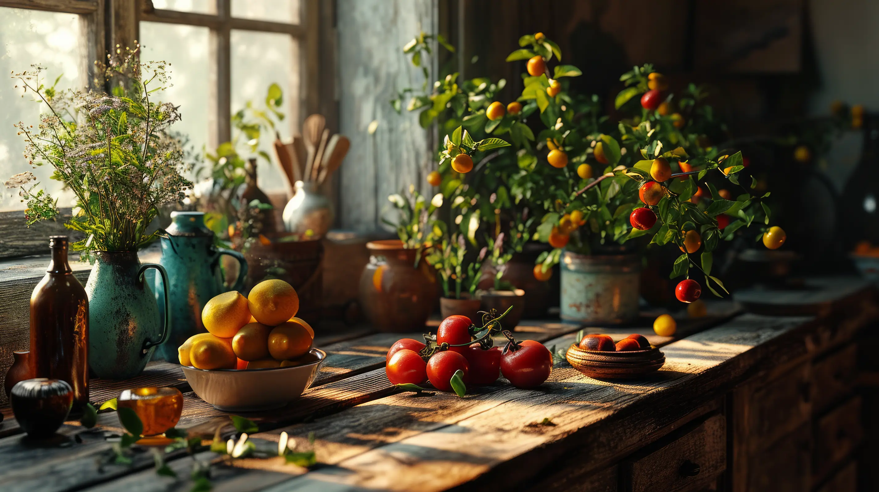 A Rustic citrus bounty