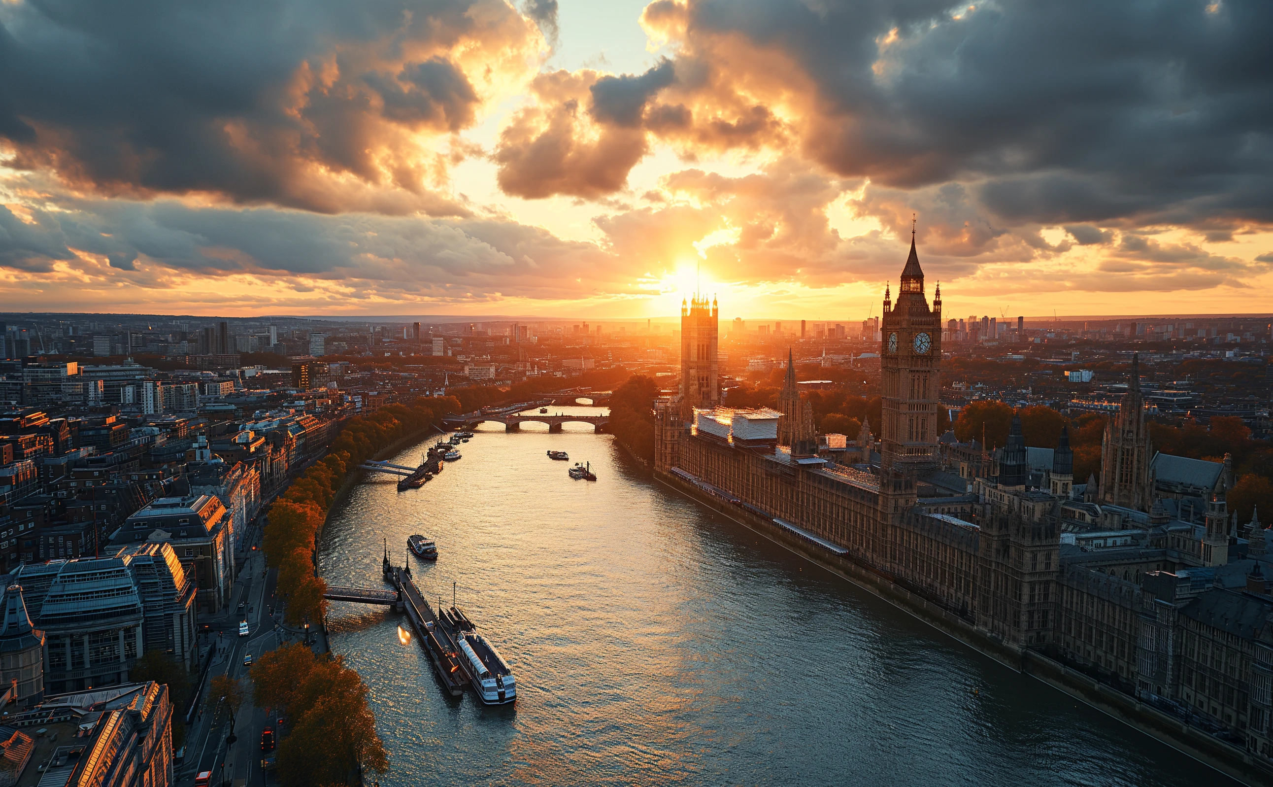 Drone View of London