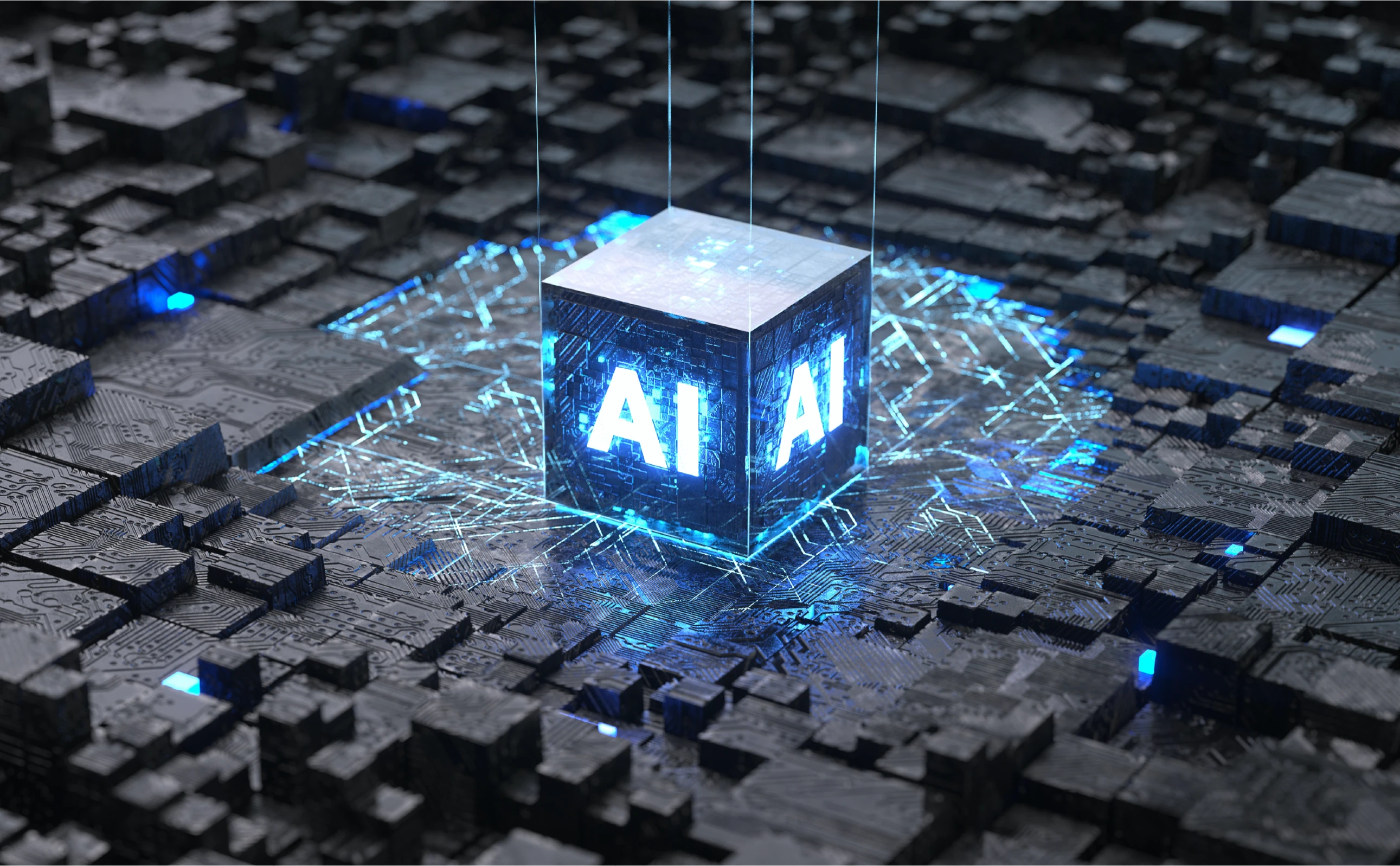 AI, Artificial Intelligence concept,3d rendering,conceptual image
